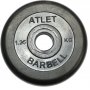 Диски обрезиненные, чёрного цвета, 26 мм, Atlet MB-AtletB26-1,25