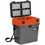 Ящик рыболовный зимний серый/оранжевый (HS-IB-19-GO) Helios