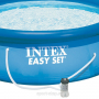 Надувной бассейн Intex 28162 Easy Set Pool (457 х 91 см) с фильтрующим насосом
