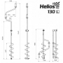 Ледобур HS-130D левое вращение (LH-130LD) Helios