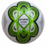 Мяч футбольный Atemi ATOM, PU, зеленый, р.5, р/ш, окруж 68-71