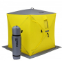 Палатка зимняя Куб 1,5х1,5 yellow/gray Helios (HS-ISC-150YG)