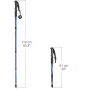 Палки треккинговые 51-110см (YJQT-32-Blue)