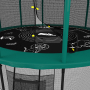 Батут UNIX line SUPREME GAME 14 ft (green)