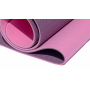 Коврик для йоги 6 мм двуслойный TPE бордово розовый Original FitTools FT-YGM6-2TPE-4