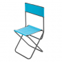 Стул складной со спинкой СР-395 труба ф16, голубой (T-PR-FC-395S-LB) Premier fishing 