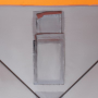 Палатка зимняя Куб 1,5х1,5 orange lumi/gray Helios (HS-ISC-150OLG)