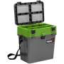 Ящик рыболовный зимний серый/салатовый (HS-IB-19-GG) Helios