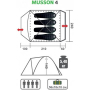 Палатка MUSSON-4 (HS-2366-4 GO) Helios