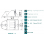 Палатка Canadian Camper KARIBU 4, цвет woodland