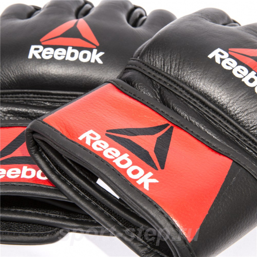 Профессиональные кожаные перчатки Reebok Combat для MMA, Арт. RSCB-10310RDBK