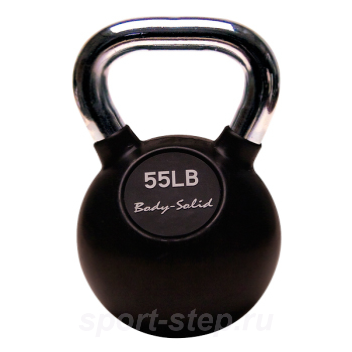 Гиря 24,9 кг (55LB) обрезиненная Body-Solid KBC55