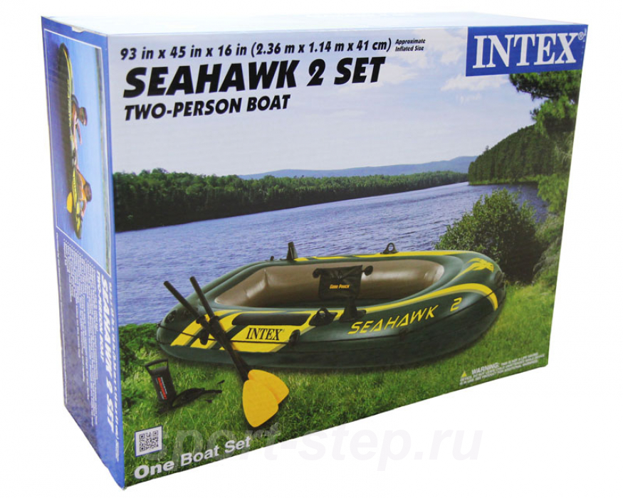 Надувная лодка Intex 68347 NP/EP Seahawk 2 Set
