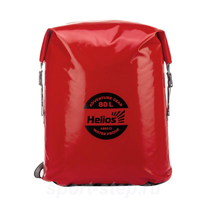 Герморюкзак 80 л (ПВХ, красный/черный) (HS-GR-80-RB) Helios