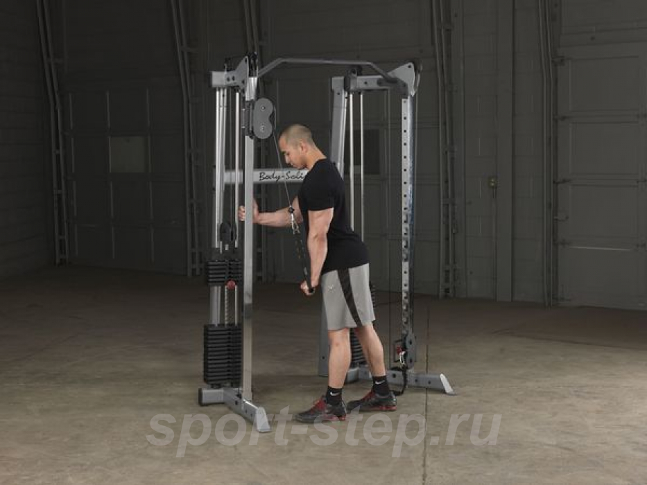 Кроссовер угловой с двумя весовыми стеками по 72,5 кг Body-Solid GDCC210