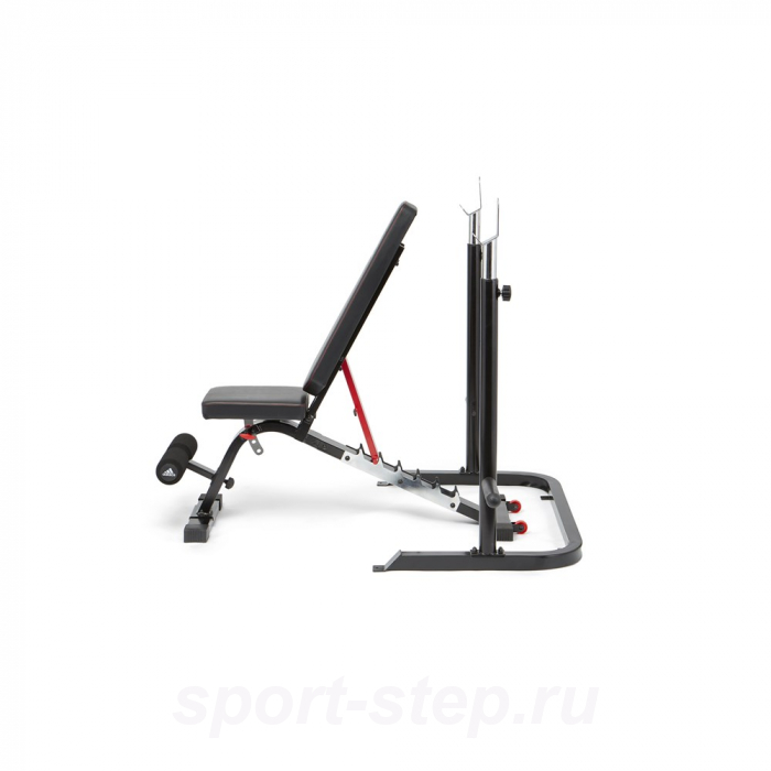 ADBE-10345 Скамья тренировочная Adidas с рамой для приседаний