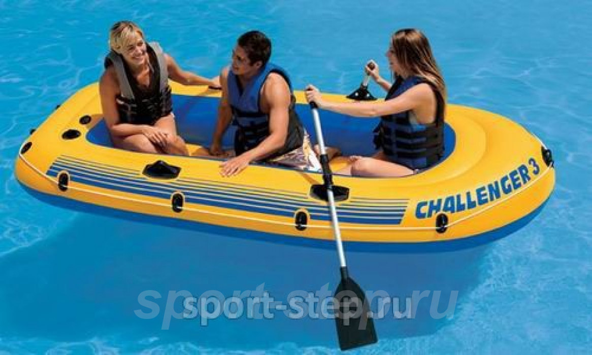 Надувная лодка intex Challenger Boat 3 Set 68370
