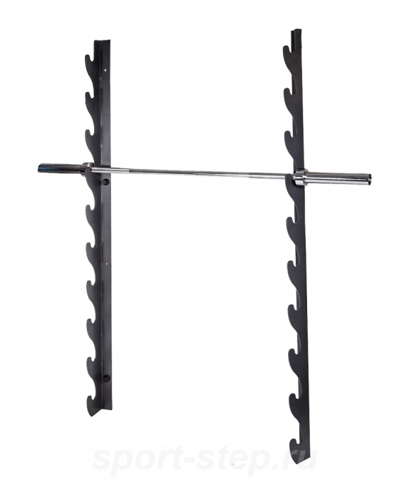 Держатель для 10 олимпийских грифов настенный горизонтальный Original FitTools FT-FWH-10