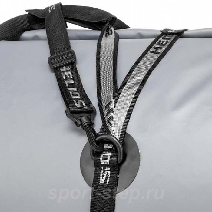 Гермобаул 100 л (ПВХ, серый/черный) (HS-GB-100-GB) Helios