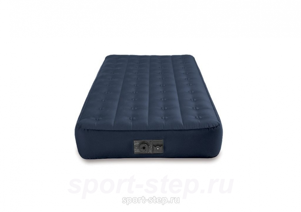 Односпальный надувной матрас Intex 68724 Outdoor Super-Tough Air Bed с встроенным насосом
