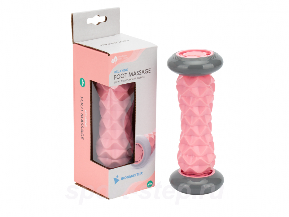 Роликовый массажер розовый Ironmaster IRBL17104-P