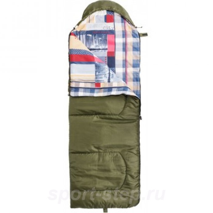 Спальный мешок OLYMPUS 300 (210х70, холлофайбер, зеленый) (T-HS-SB-O-300) Helios