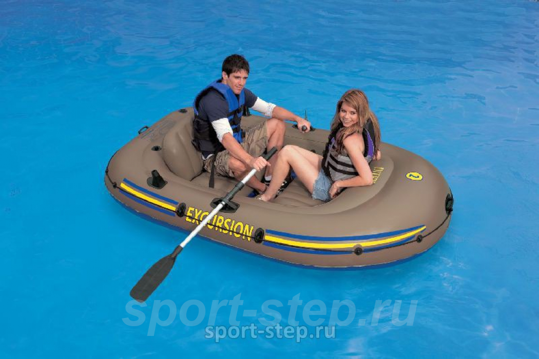 Надувная лодка Intex Excursion Boat 2 Set Sport Series 68318