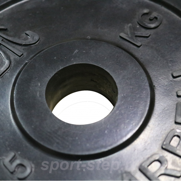 Диск обрезиненный DFC, чёрный, 31 мм, 0,5кг, WP021-31-0.5