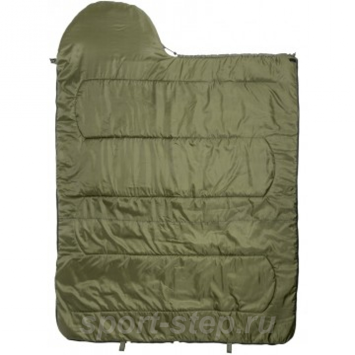 Спальный мешок OLYMPUS Wide 300 (220х90, холлофайбер, зеленый) (T-HS-SB-OW-300) Helios