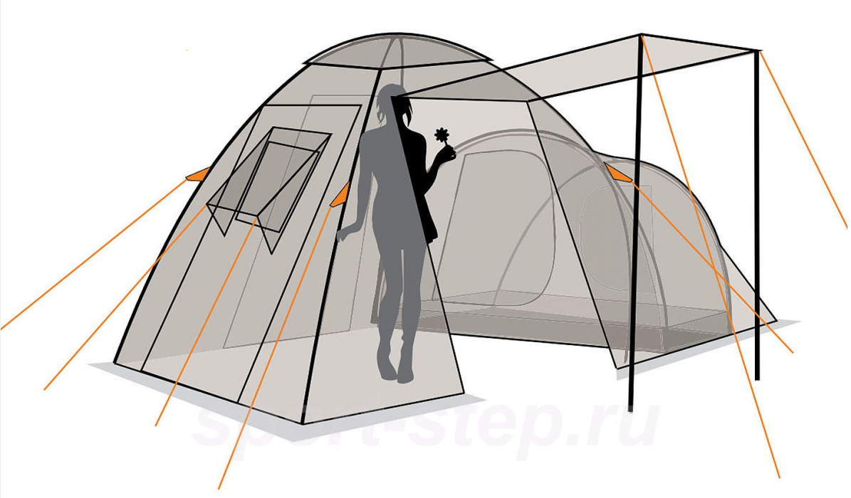 Палатка Canadian Camper HYPPO 4, цвет forest