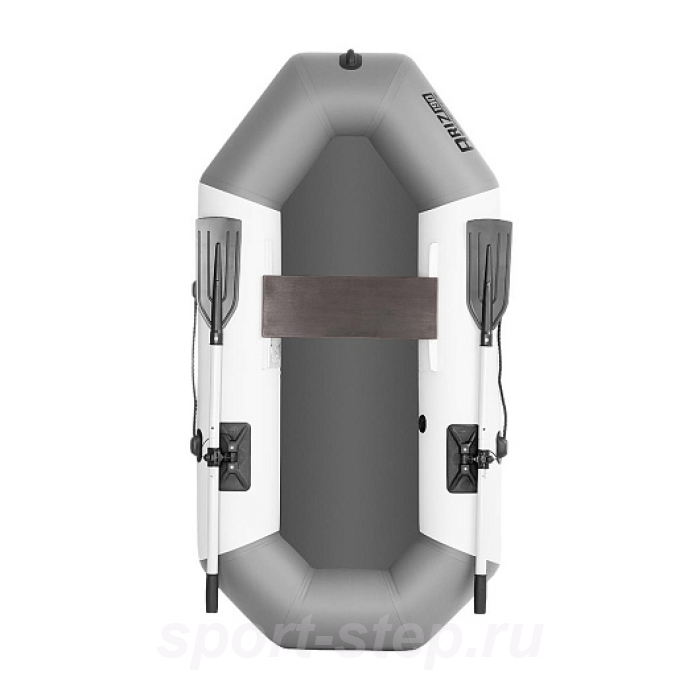 Лодка Бриз 190 с веслами бело/серый Тонар