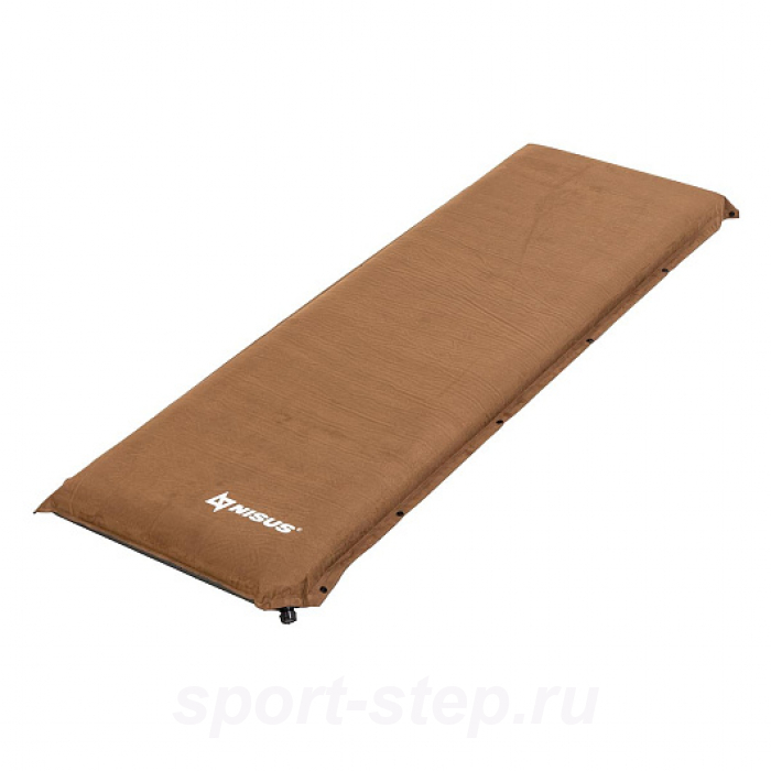Коврик самонадув. 190x65x10 флок коричневый (N-010-B) NISUS