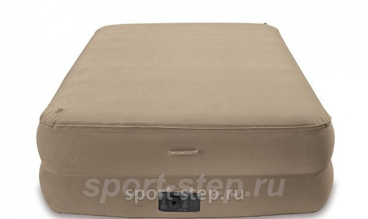 Двуспальная надувная кровать Intex Foam Top Bed Queen 67956 с встроенным насосом
