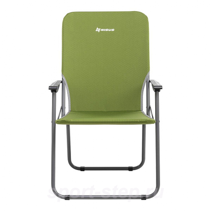 Кресло складное (стальная труба д.19) зеленый ромб (T-N-SK-01-G) NISUS (Тонар)