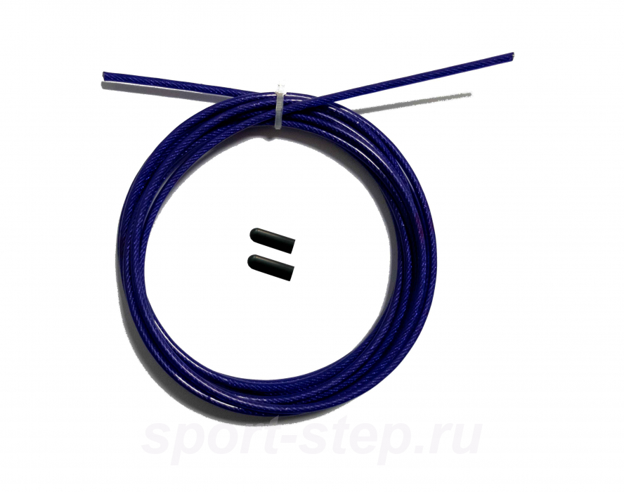 Трос скакалки скоростной с заглушками фиолетовый OFT FT-JRCORD-VIOLET  