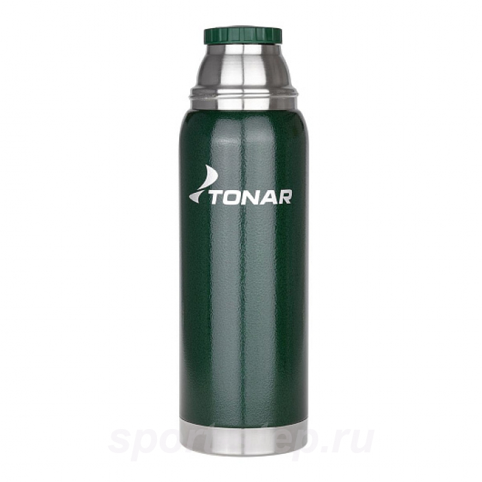 Термос (HS.TM-056-G) 750ML с ситечком зеленый (2 крышки-кружки) TONAR