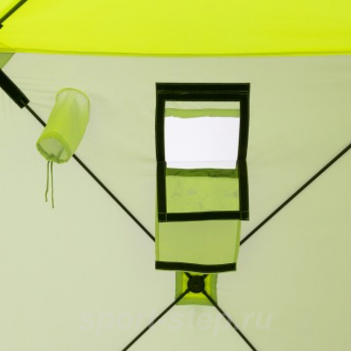 Палатка зимняя Куб 1,5х1,5 yellow lumi/gray PREMIER (PR-ISC-150YLG)