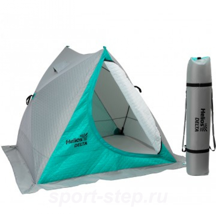 Палатка зимняя двускатная DELTA Комфорт biruza/gray Helios (HS-ISDC-BG)
