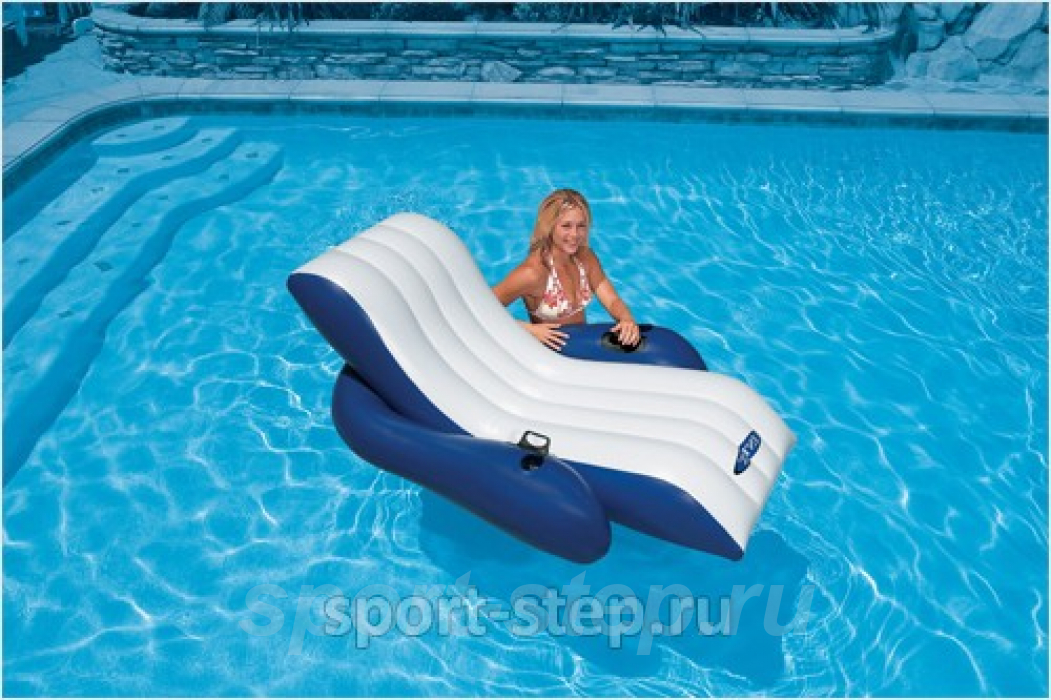 Пляжный надувной матрас кресло Шезлонг Intex Floating Lounge 58868
