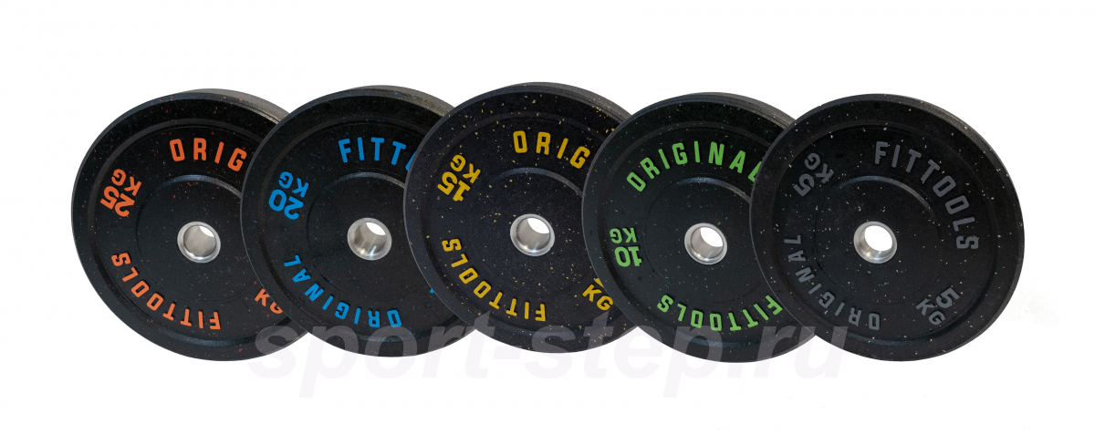 Диск бамперный 10 кг Original FitTools FT-RPI-10