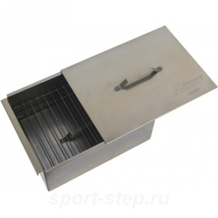 Коптильня двухъярусная с поддоном для сбора жира 380х280х170 (сталь 1,5 мм) Тонар (К-003)