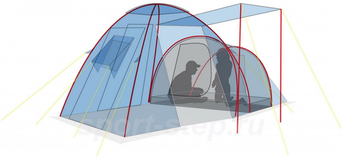 Палатка Canadian Camper HYPPO 4, цвет woodland