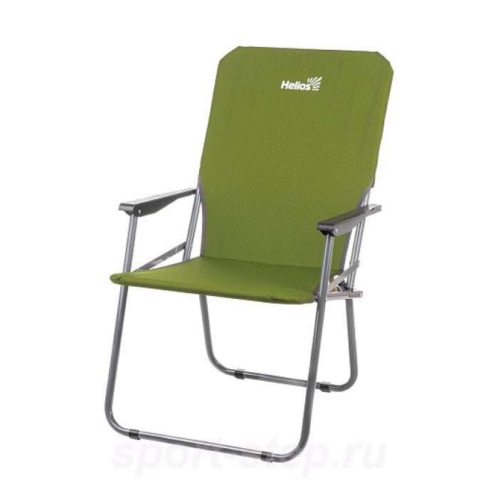 Кресло складное труба ф19 Зеленый ромб (T-HS-SK-01-G) Helios