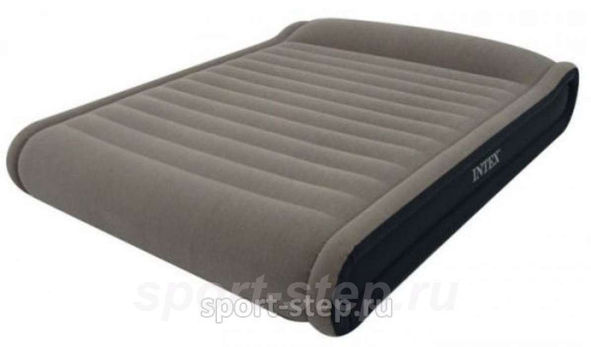Двуспальная надувная кровать Intex Deluxe Mid Rise Pillow Rest 67726 с внешним электрическим насосом