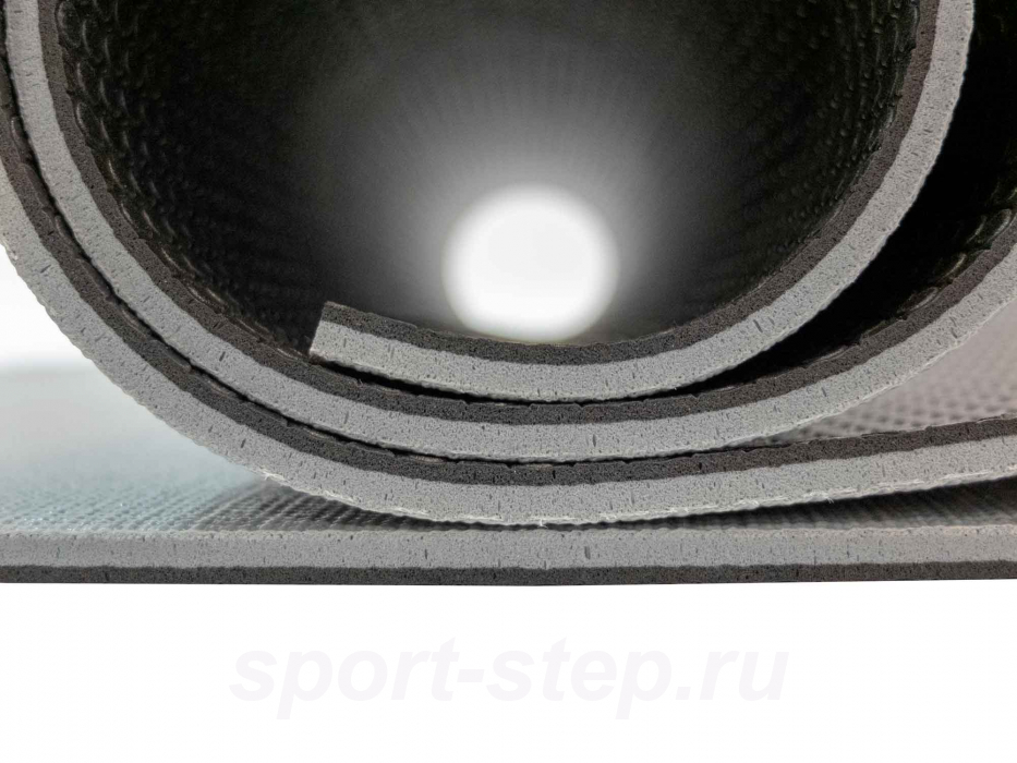 Мат для йоги двухслойный 6 мм Ulti-Mat серо-черный OFT FT-ULTI-MAT-6-BG  