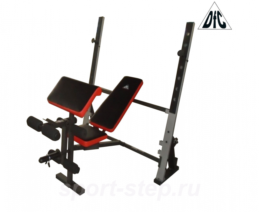 Скамья со стойками под штангу DFC D1066