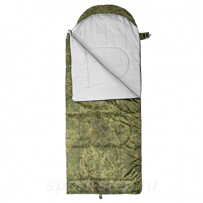 Спальный мешок БАТЫР EXTREME (220х90) Stratex 400 КМФ цифра (HS-SB-ST400-220x90) Helios 