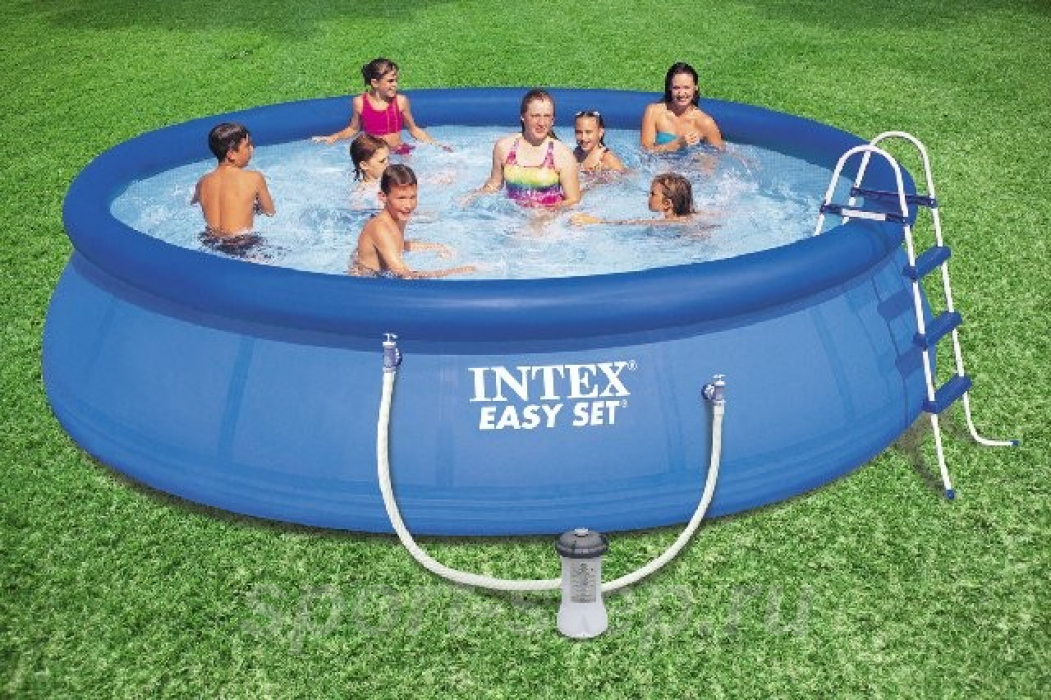Надувной бассейн Intex 28166 / 54908 Easy Set Pool (457 х 107 см) + аксессуары