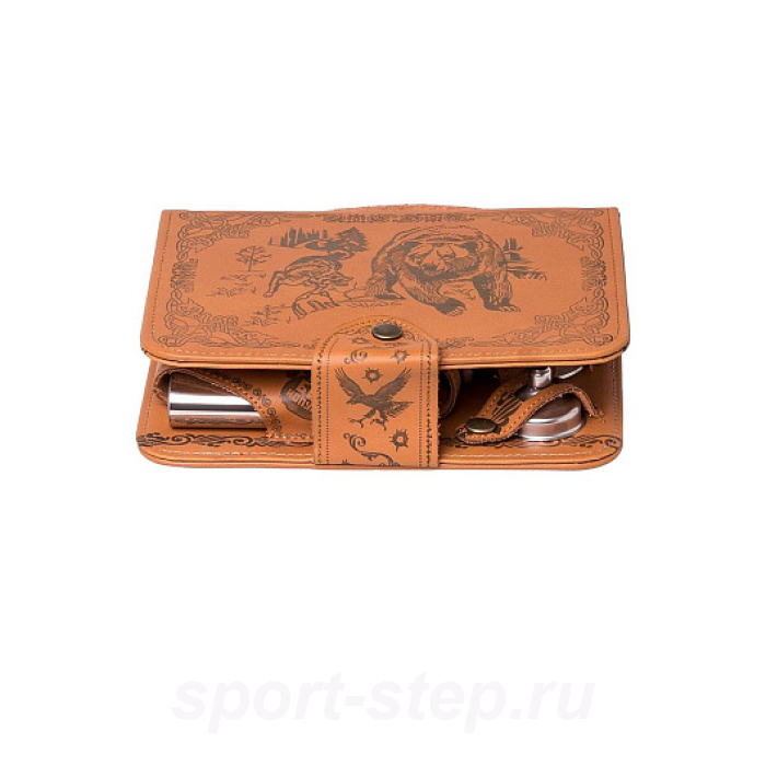 Набор-сумка (фляжка 210 мл +стакан раскл.+воронка+нож,вилка, ложка) (GT-PB01) GT