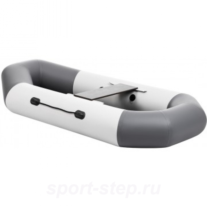 Лодка Бриз 190 (гребки + жесткое сиденье) бело/серый